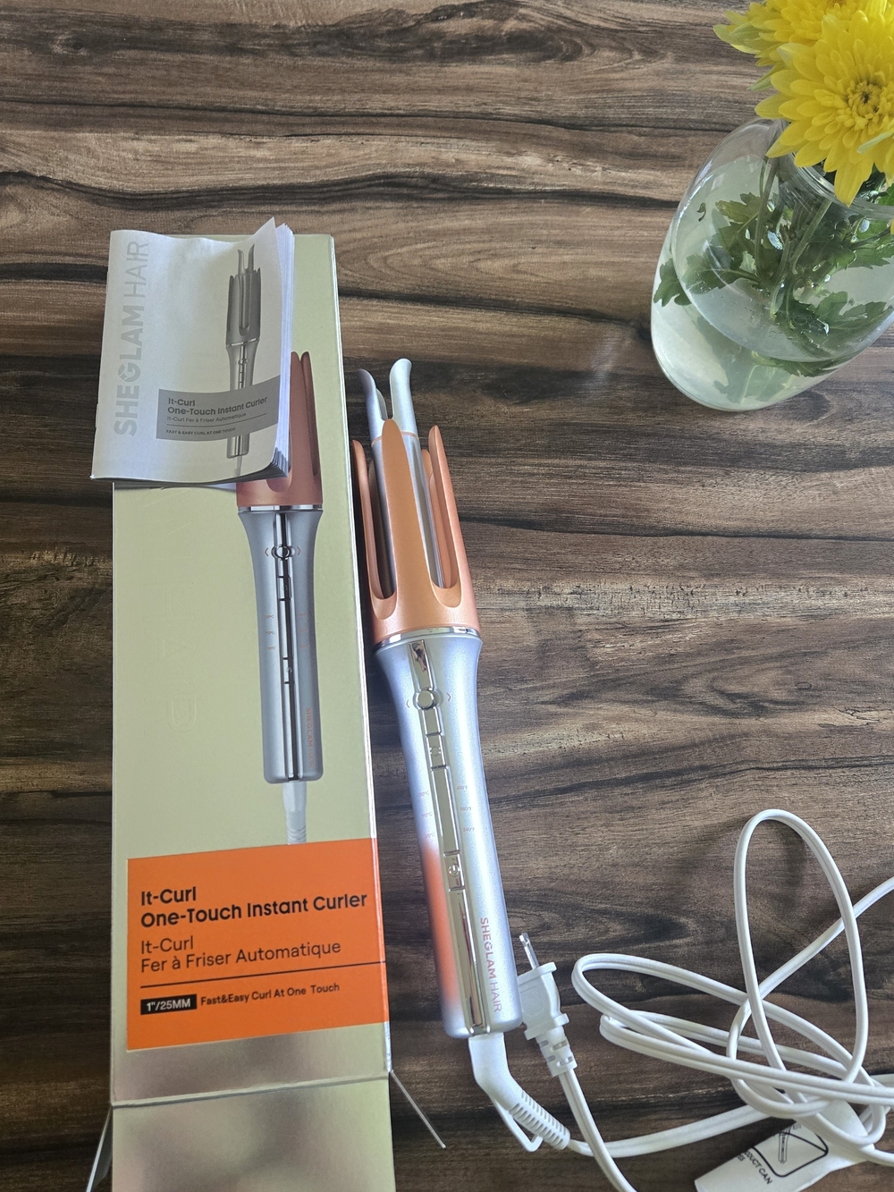 It-Curl One-Touch Instant Curler in Rose Gold/Silver